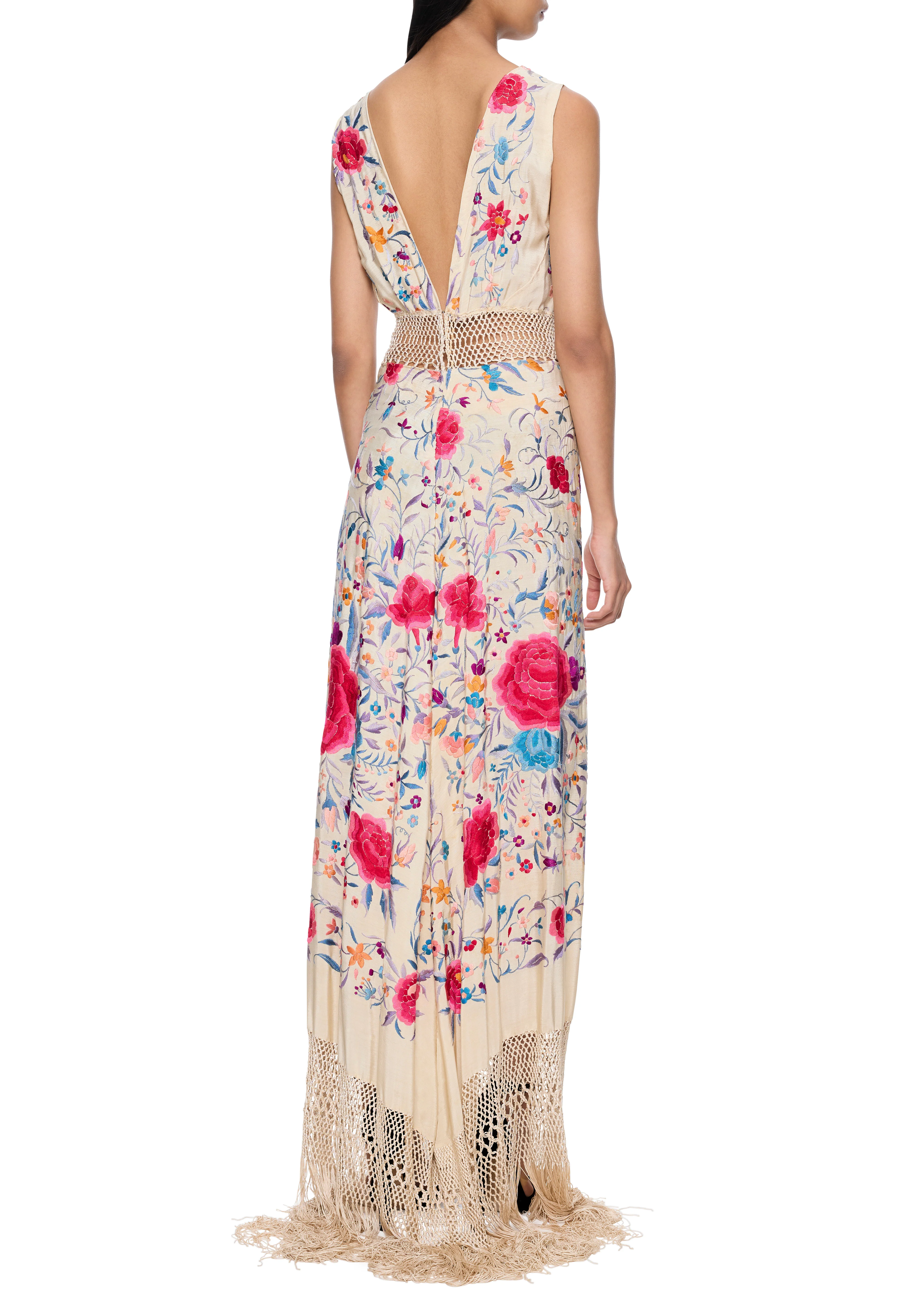 1920s Piano Shawl Gown - Image 3