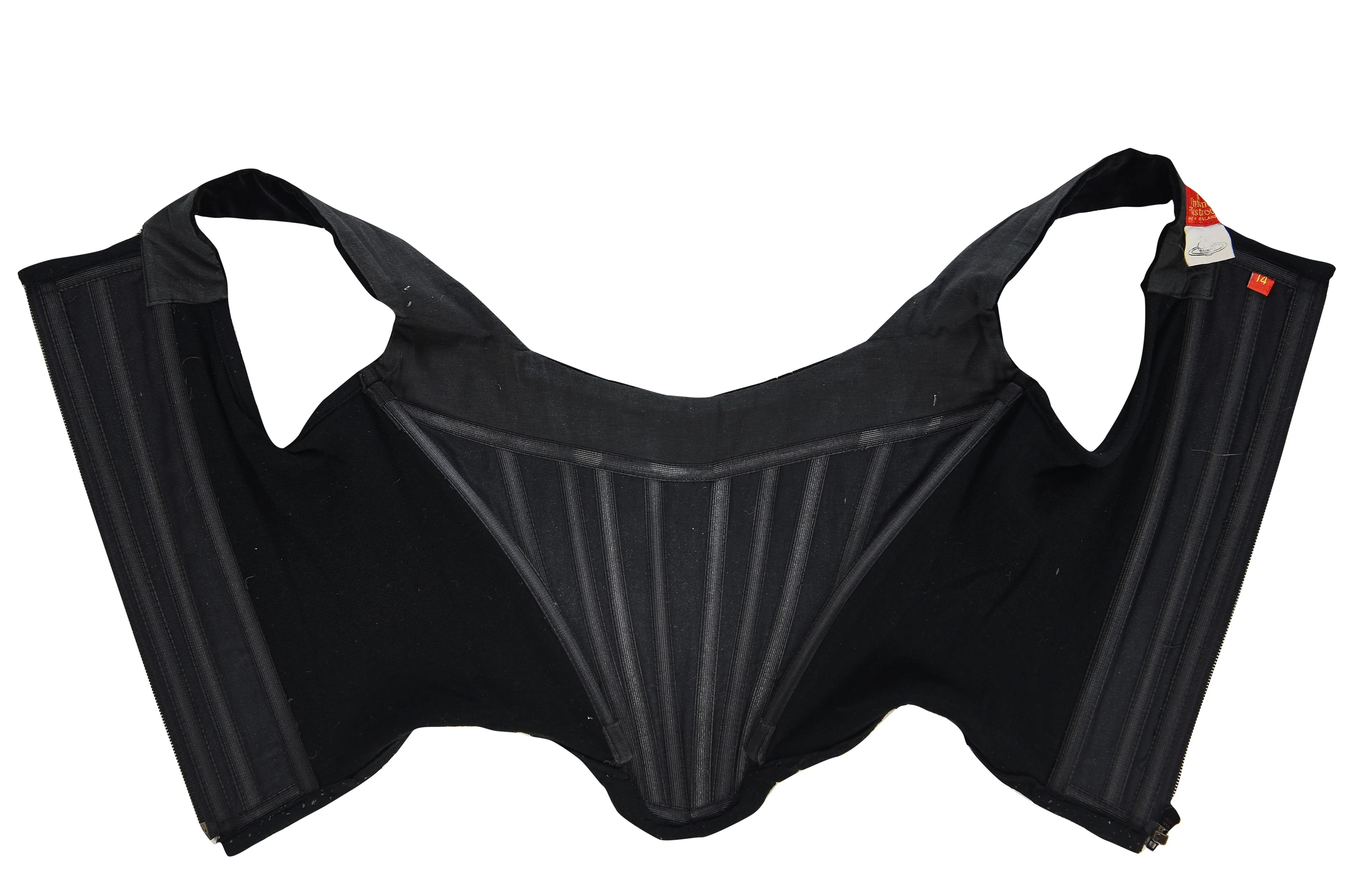 1980s Vivienne Westwood Red Label Black Velvet Corset - Image 9