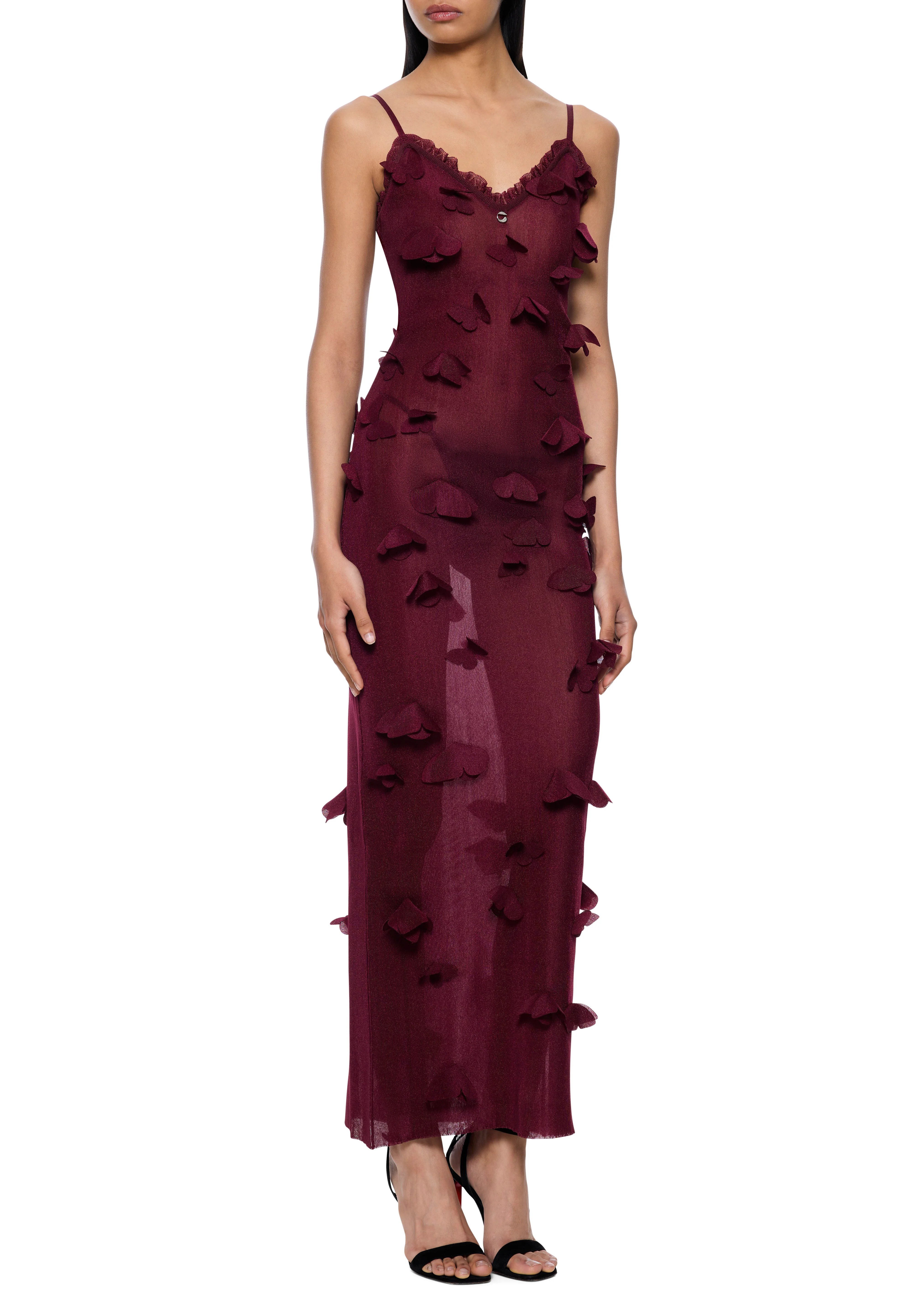Butterflies Dress - Red - Image 3