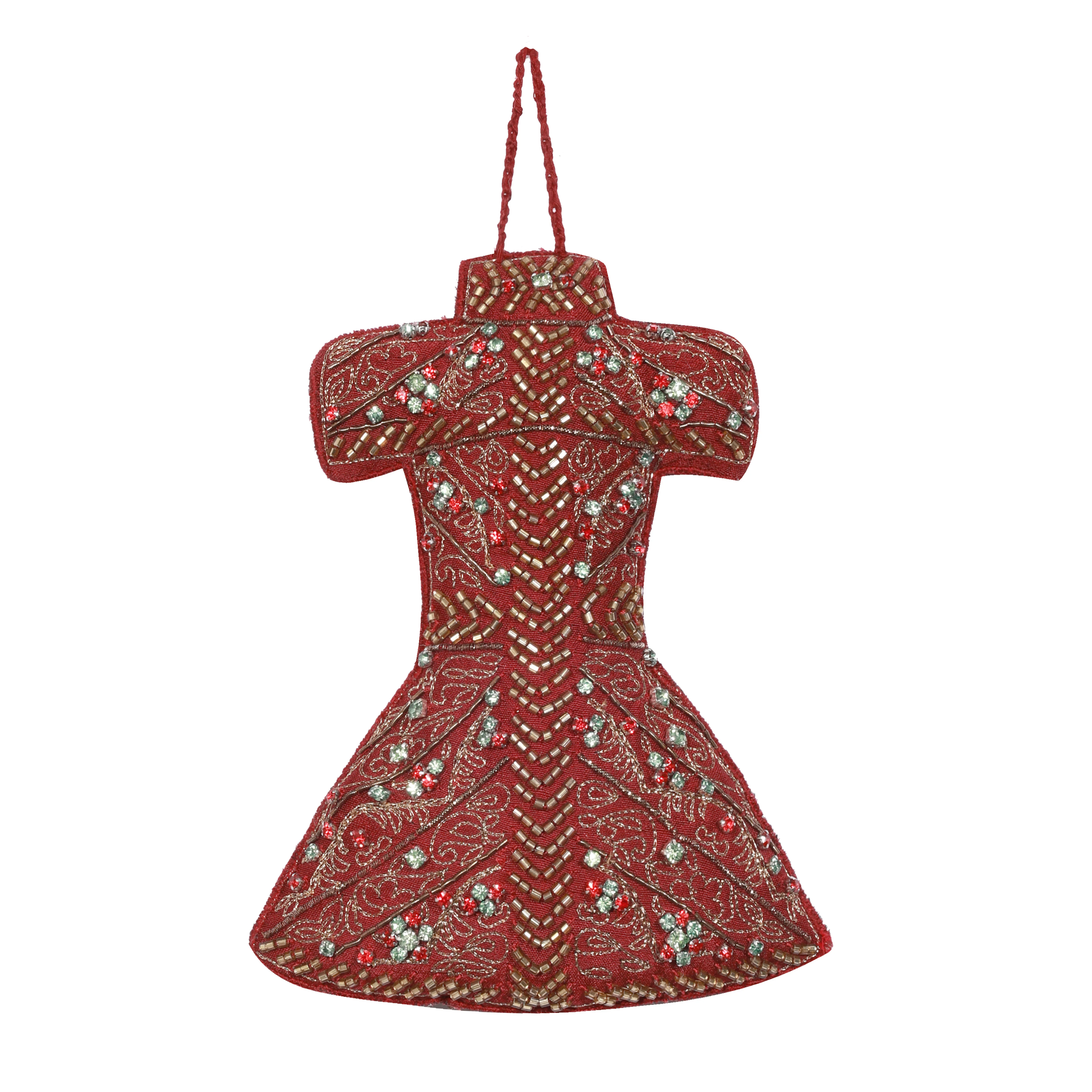 Eve Dress Embroidered Christmas Tree Decoration