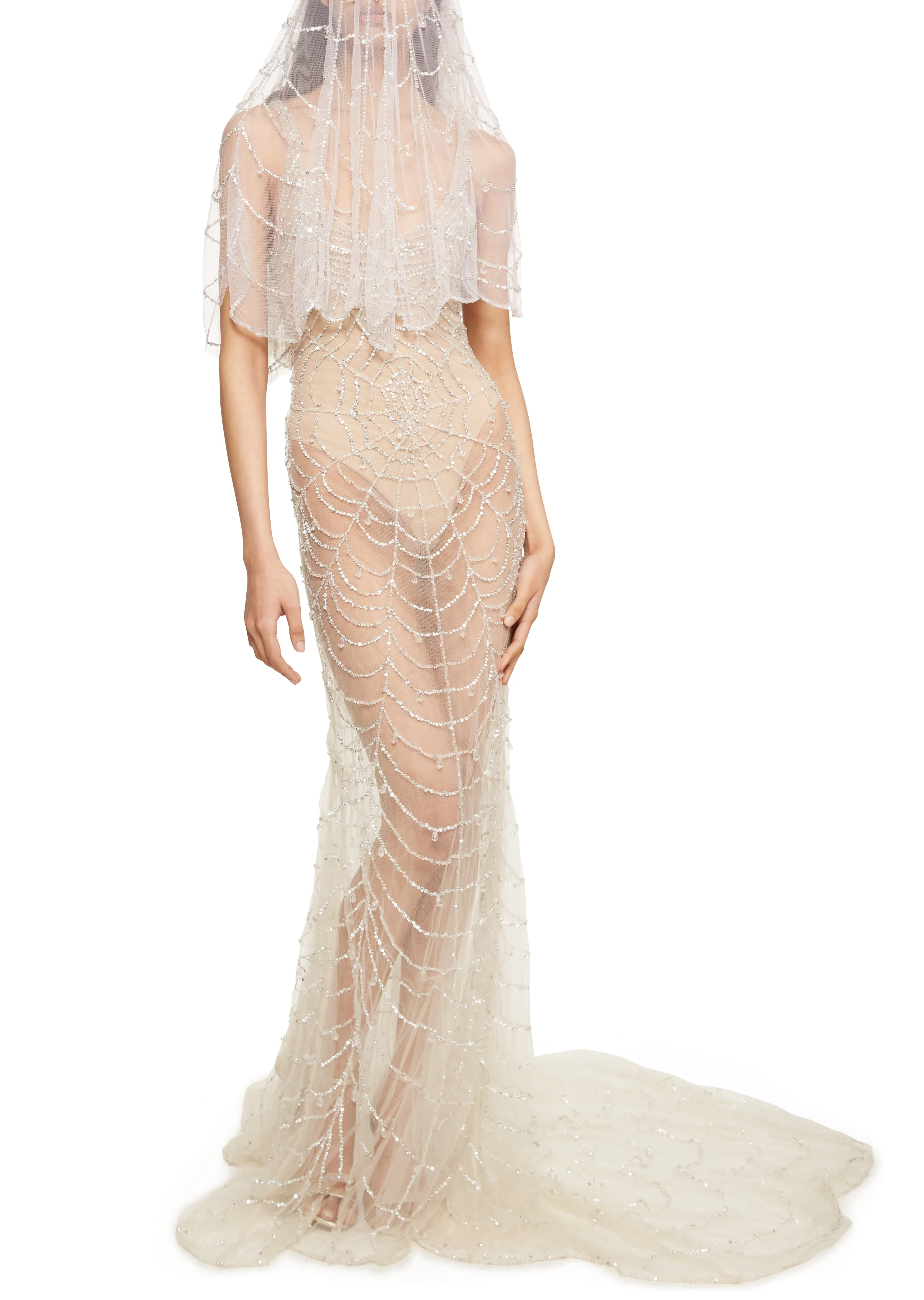 Cobweb Pearl Gown - Image 6