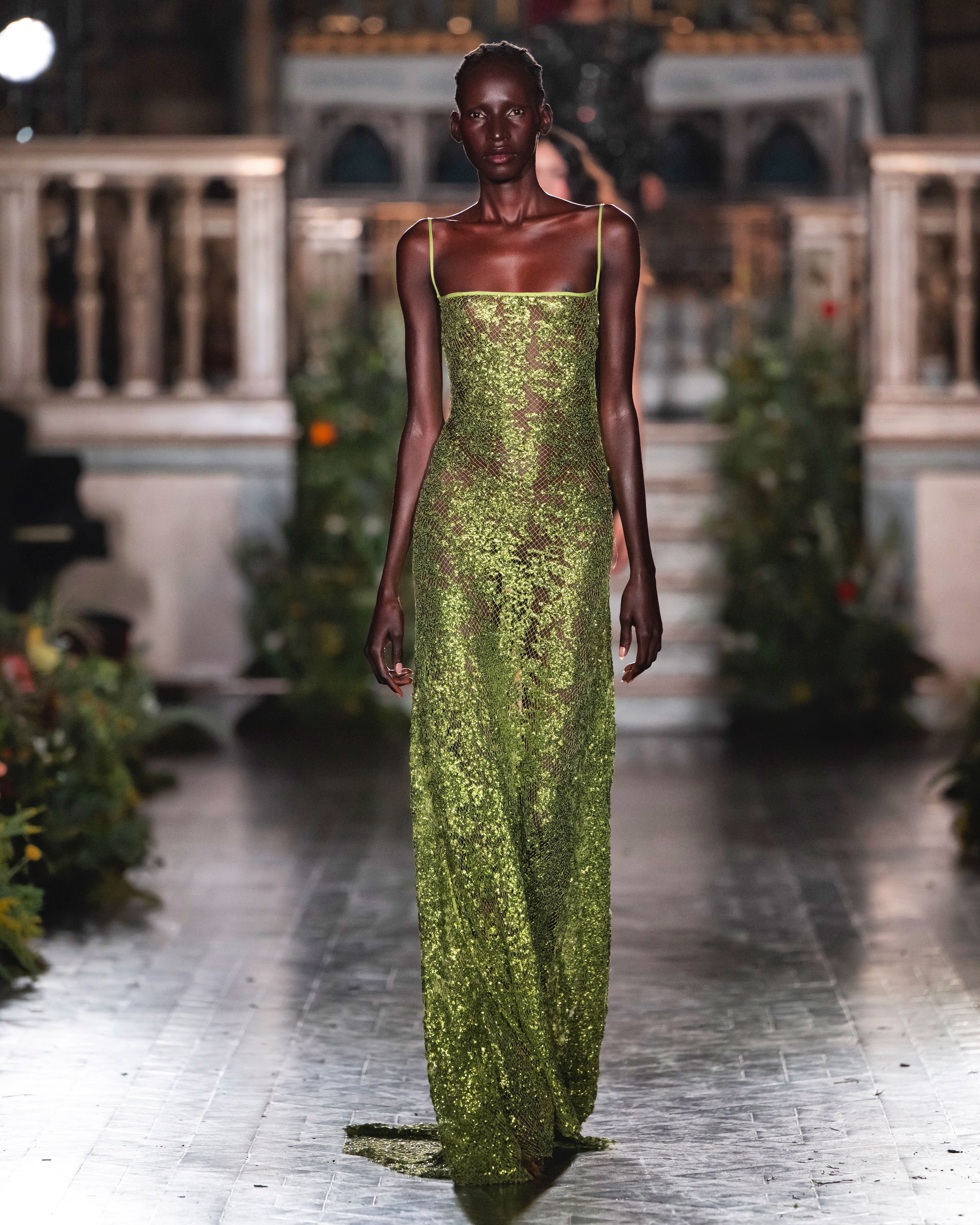 Coral Dress - Moss - Image 2