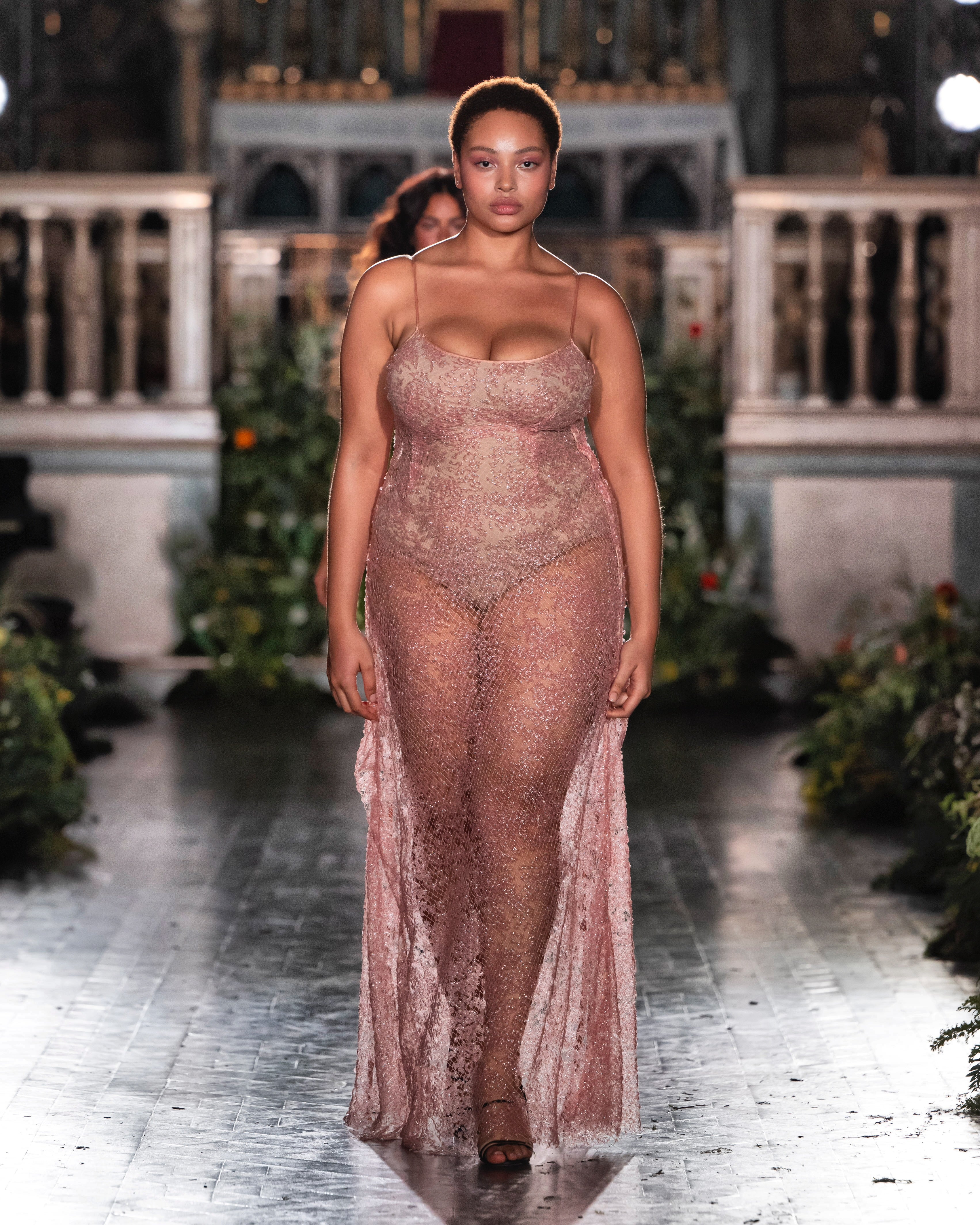 Coral Dress - Peach - Image 2