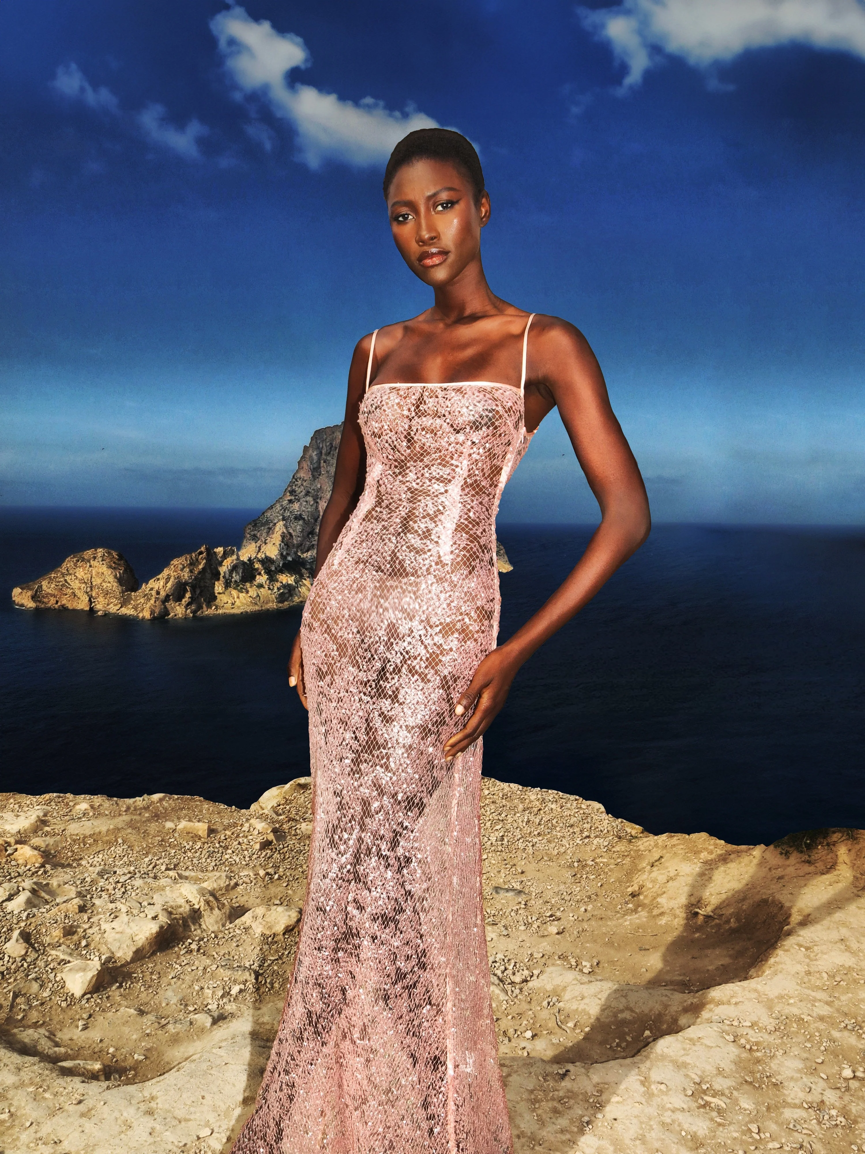 Coral Dress - Peach - Image 7