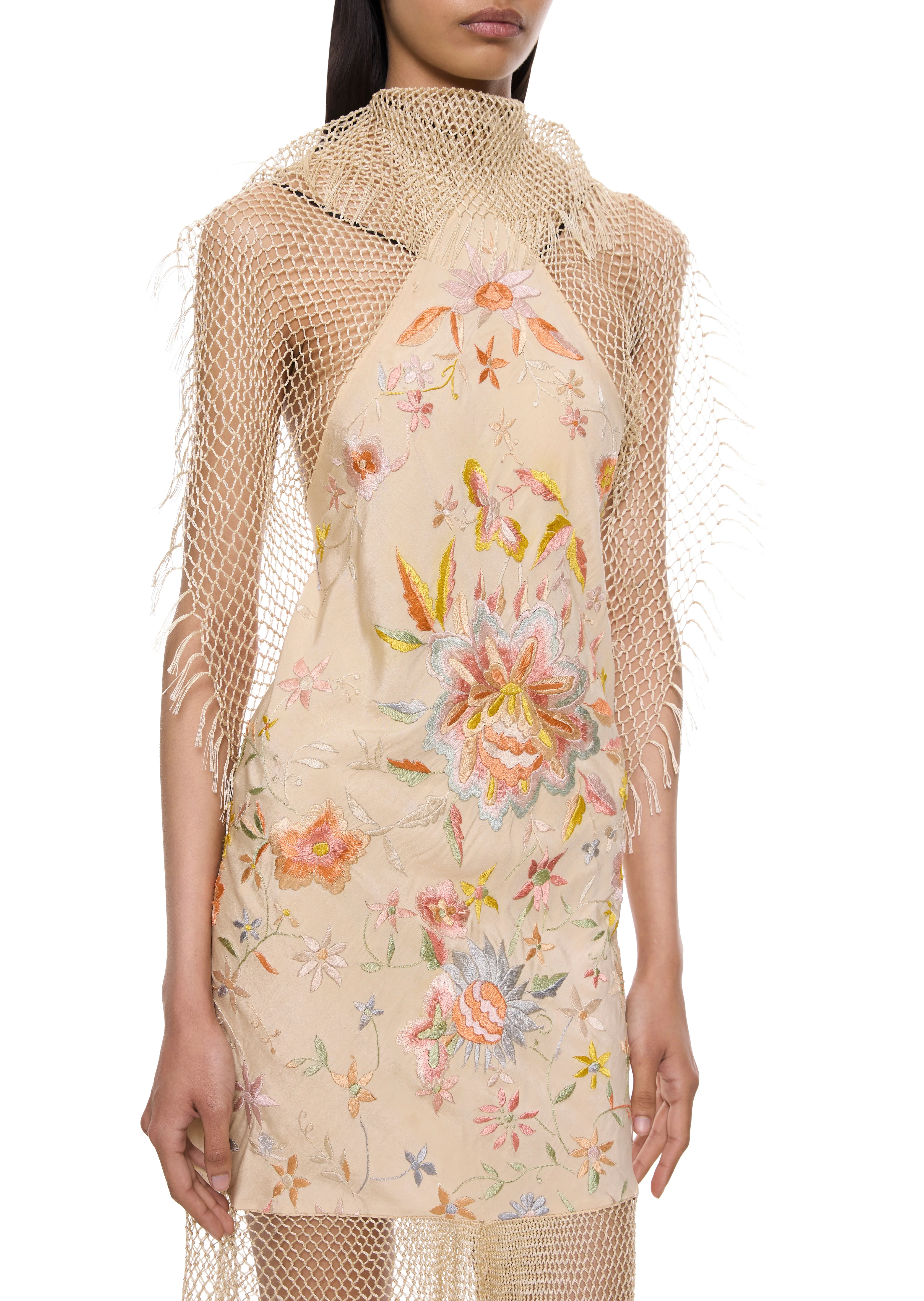Fleur Demi Couture Piano Shawl High Neck Mini Dress - Image 3