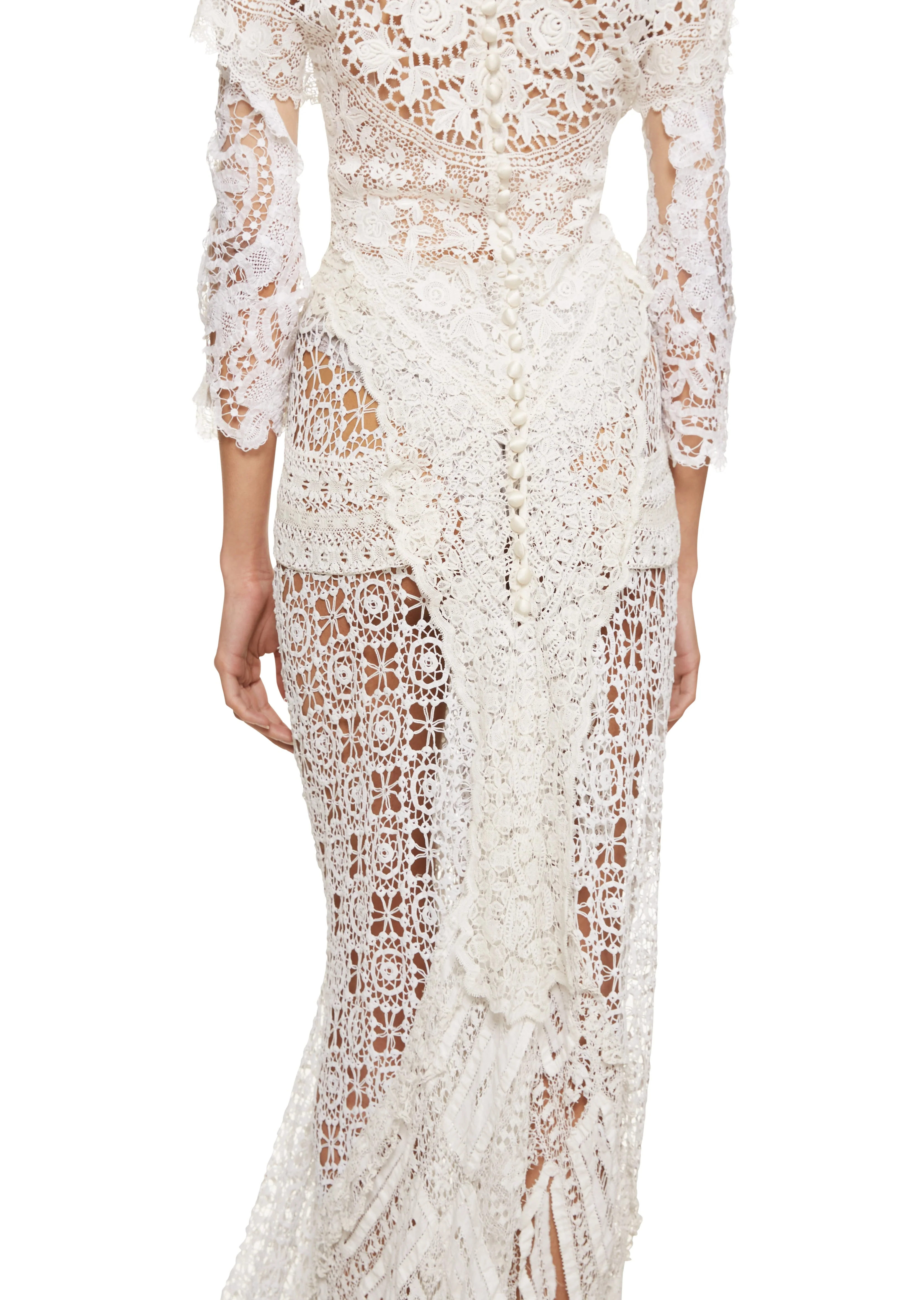 18th Century Lace Gown - Image 6