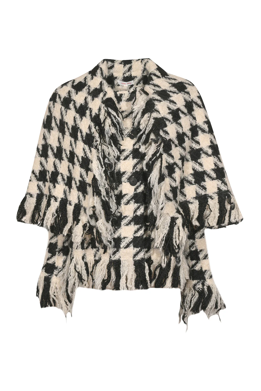 Houndstooth Cape Jacket - Image 9