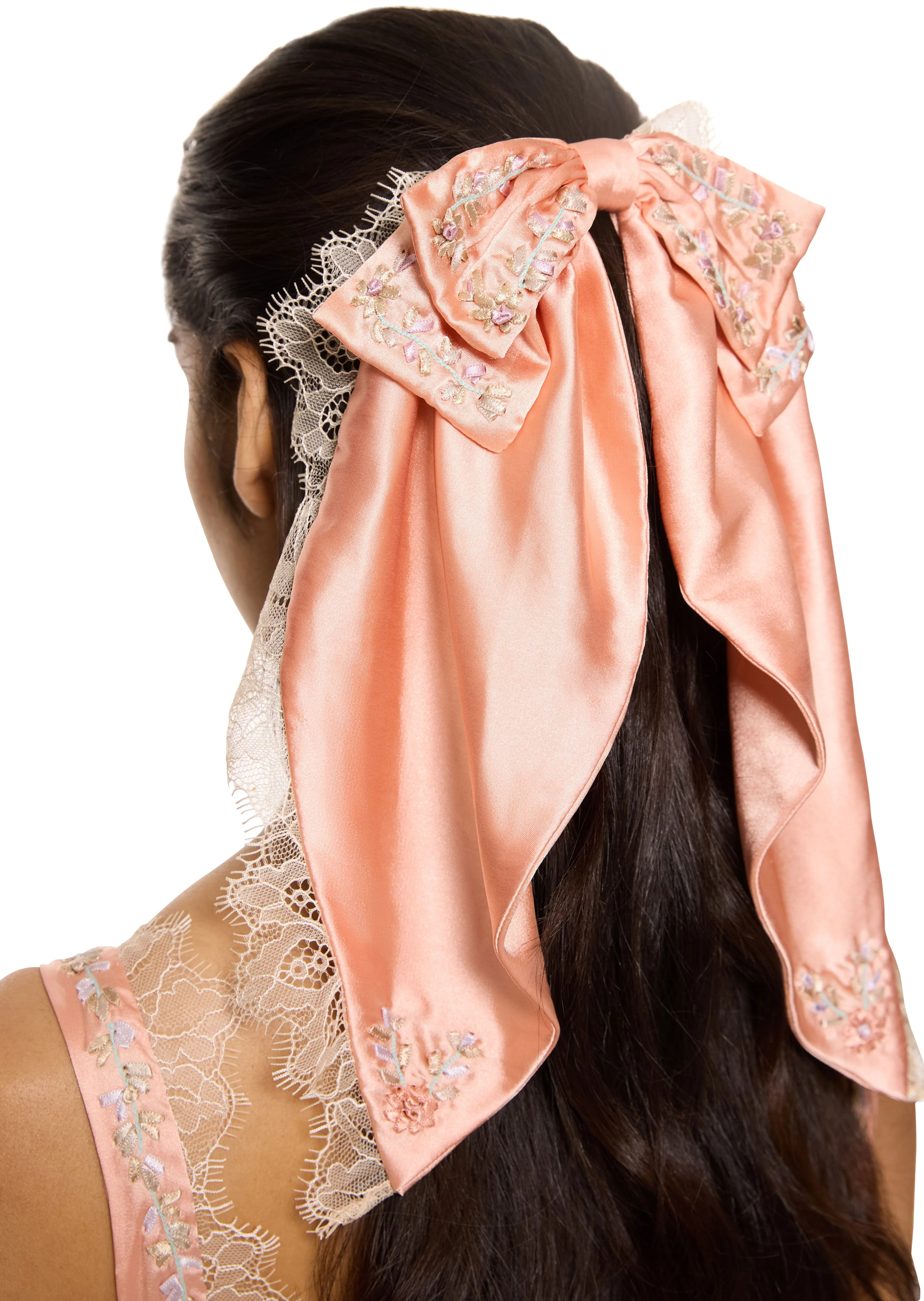 Isabella Bow - Peach - Image 3
