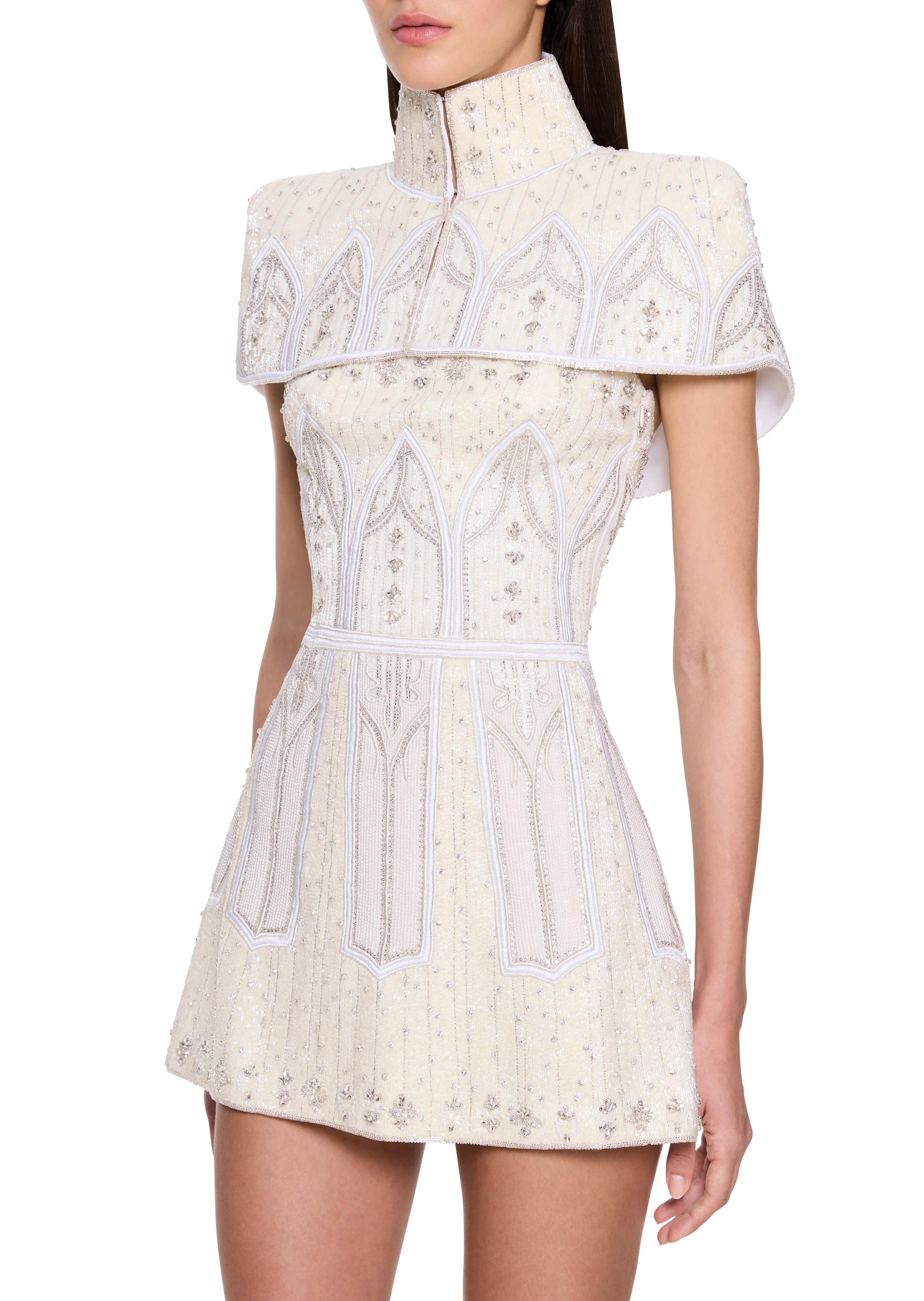 Joan of Arc Mini Dress - Opal - Image 6