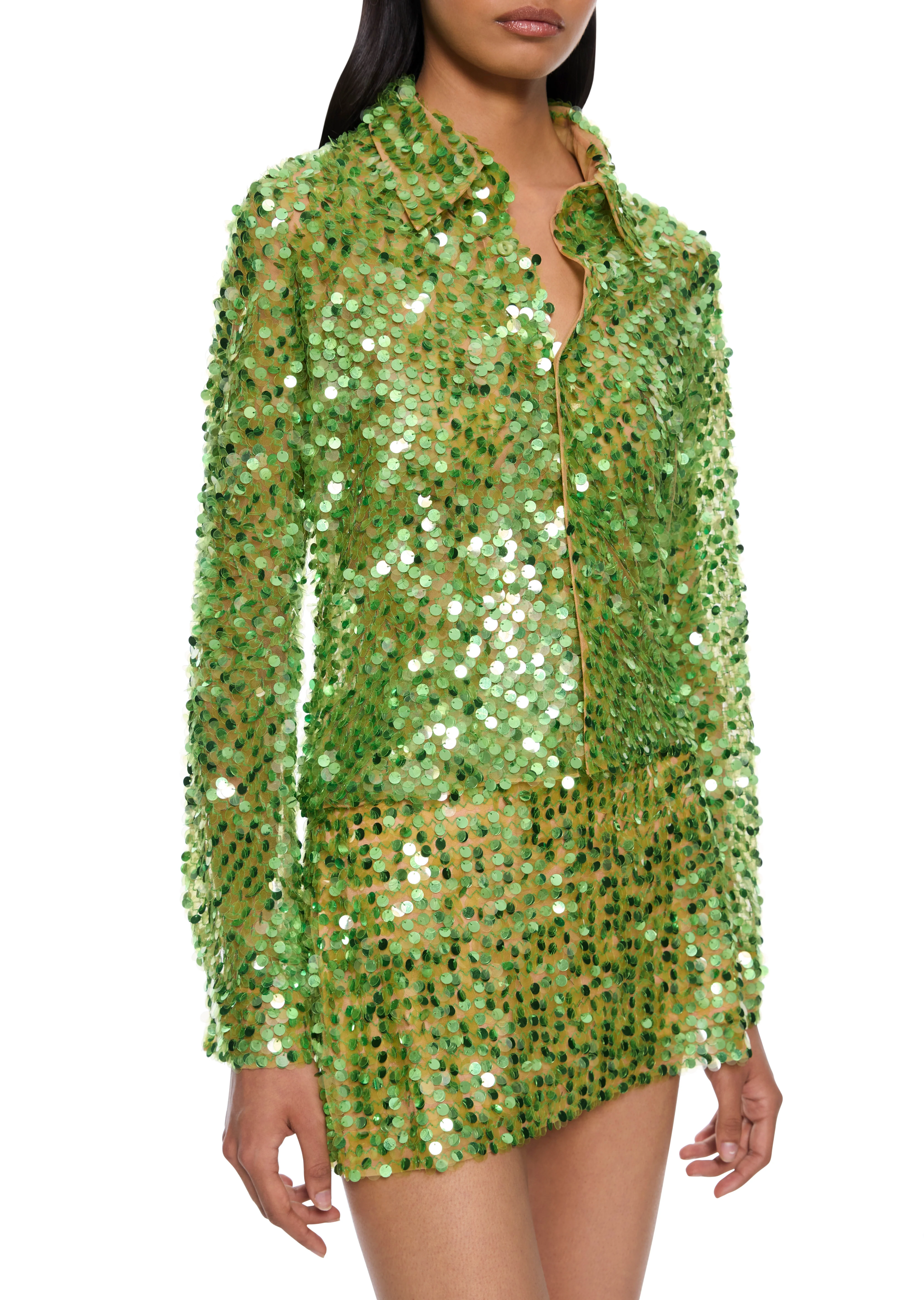 Lime Dot Sequin Two - Set - Image 3