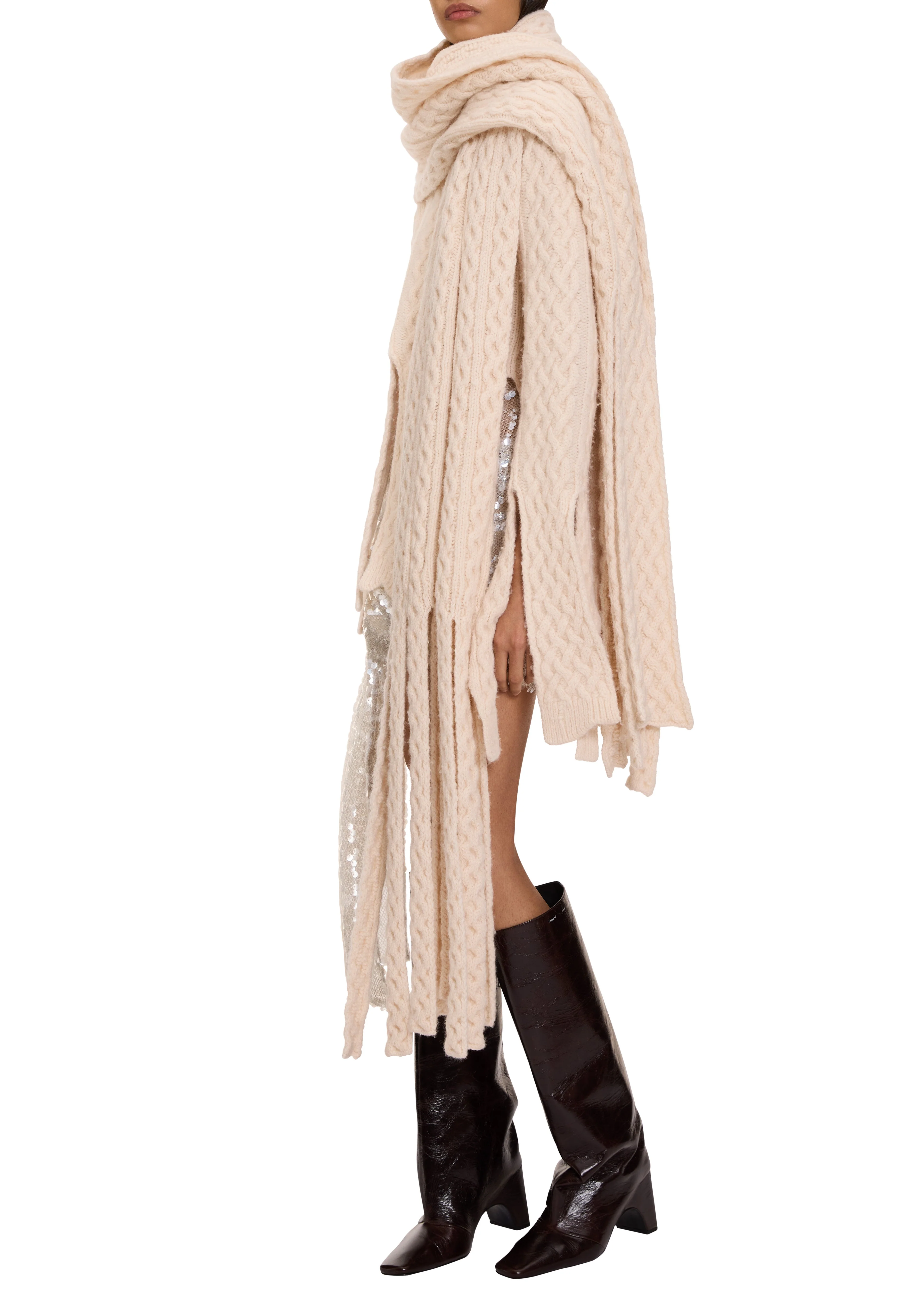 Long Knitted Scarf - Image 2