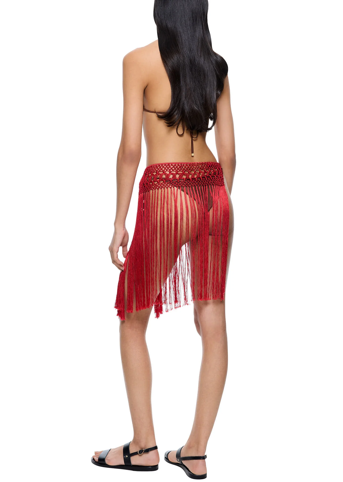 Red Macrame Belt - Image 4