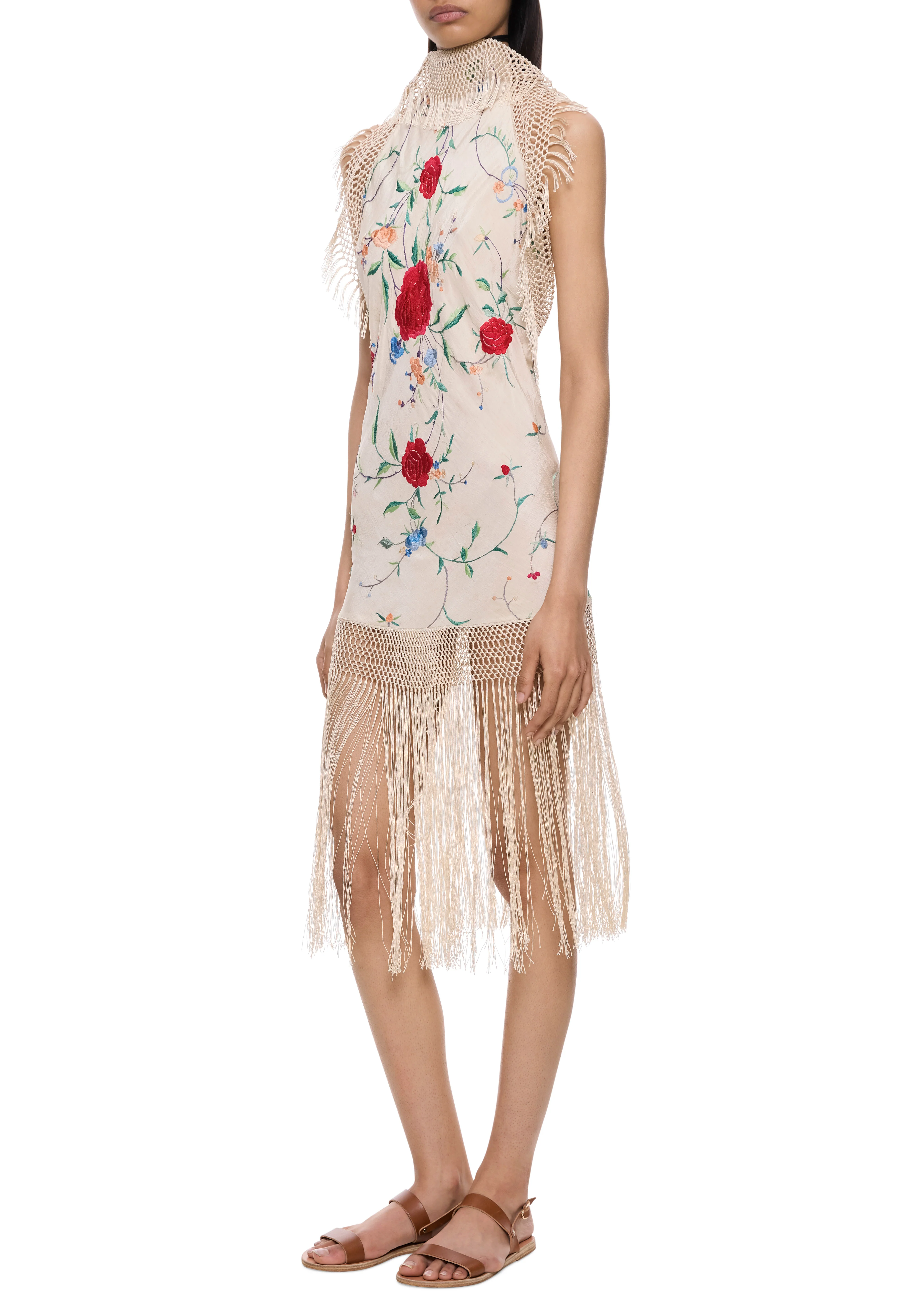 Rosalie Demi Couture Piano Shawl High Neck Mini Dress - Image 2