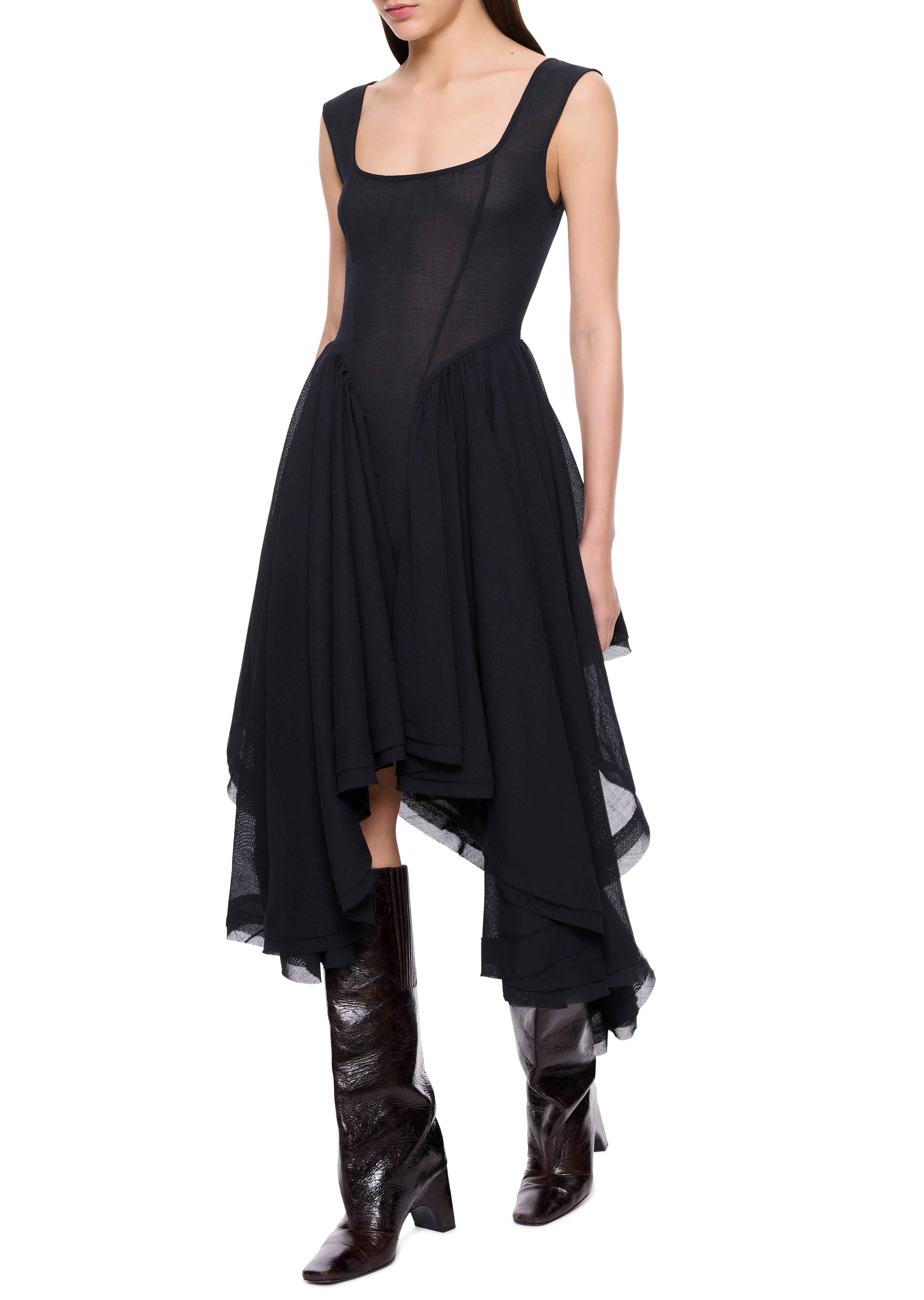 Ruffled Hem Cocktail Dress - Image 3