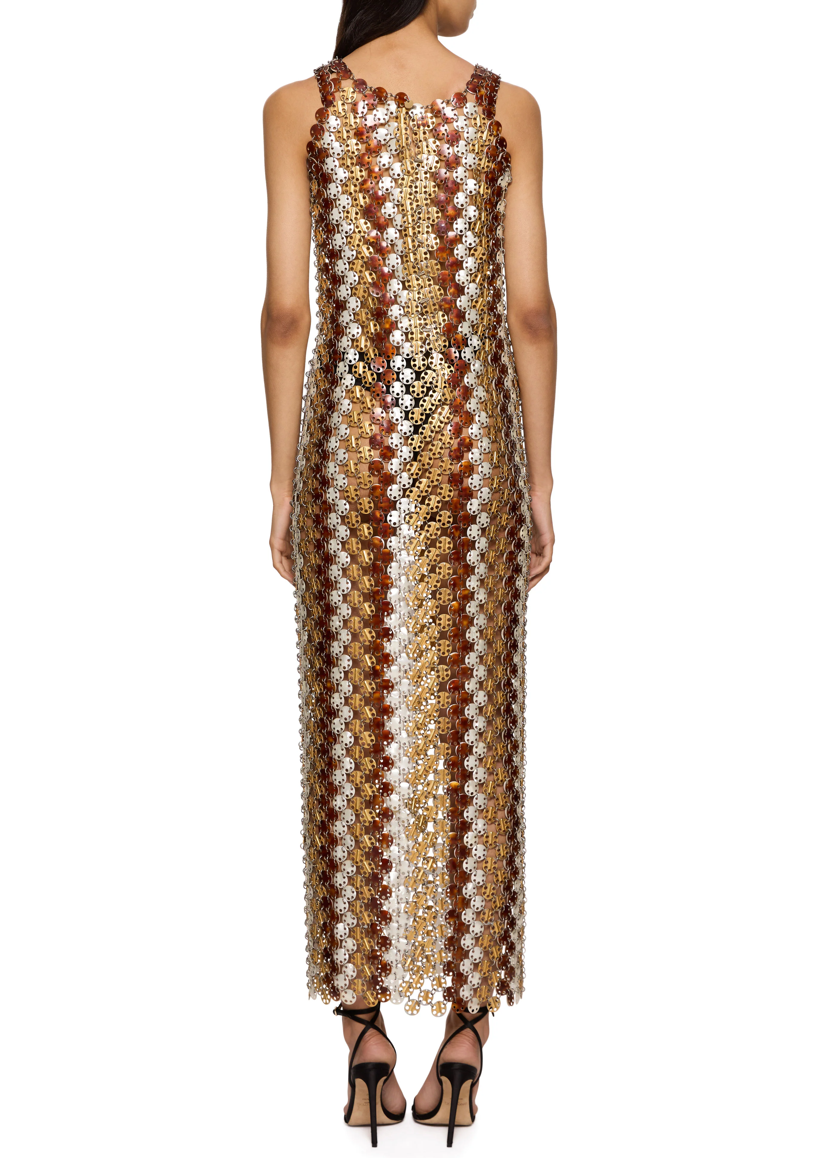 Spring Summer 1969 Paco Rabanne Bronze Metal Discs Couture Evening Gown - Image 4