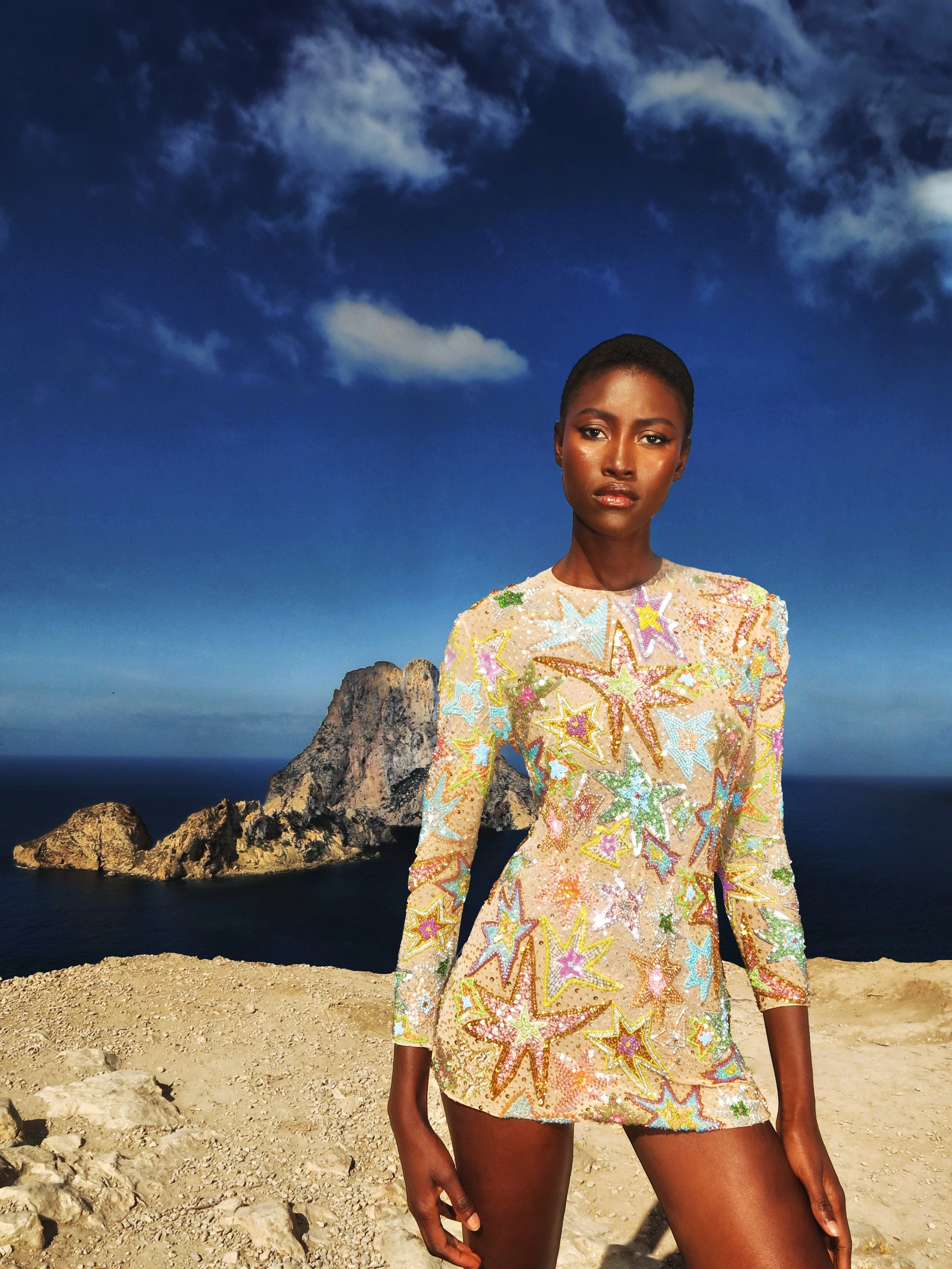 Starina Sequin Embellished Mini Dress - Image 11