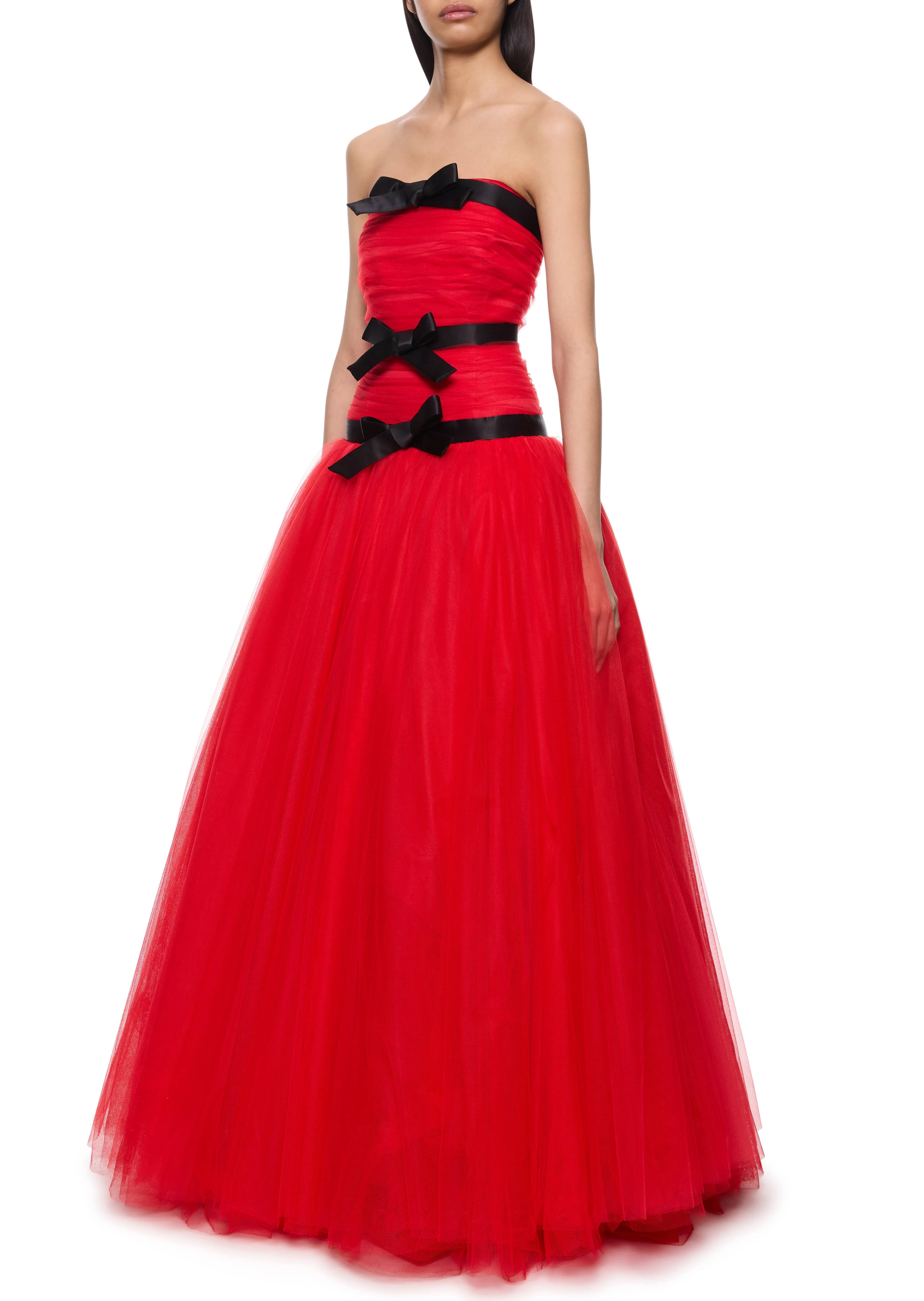 Tulle Red Gown - Image 2