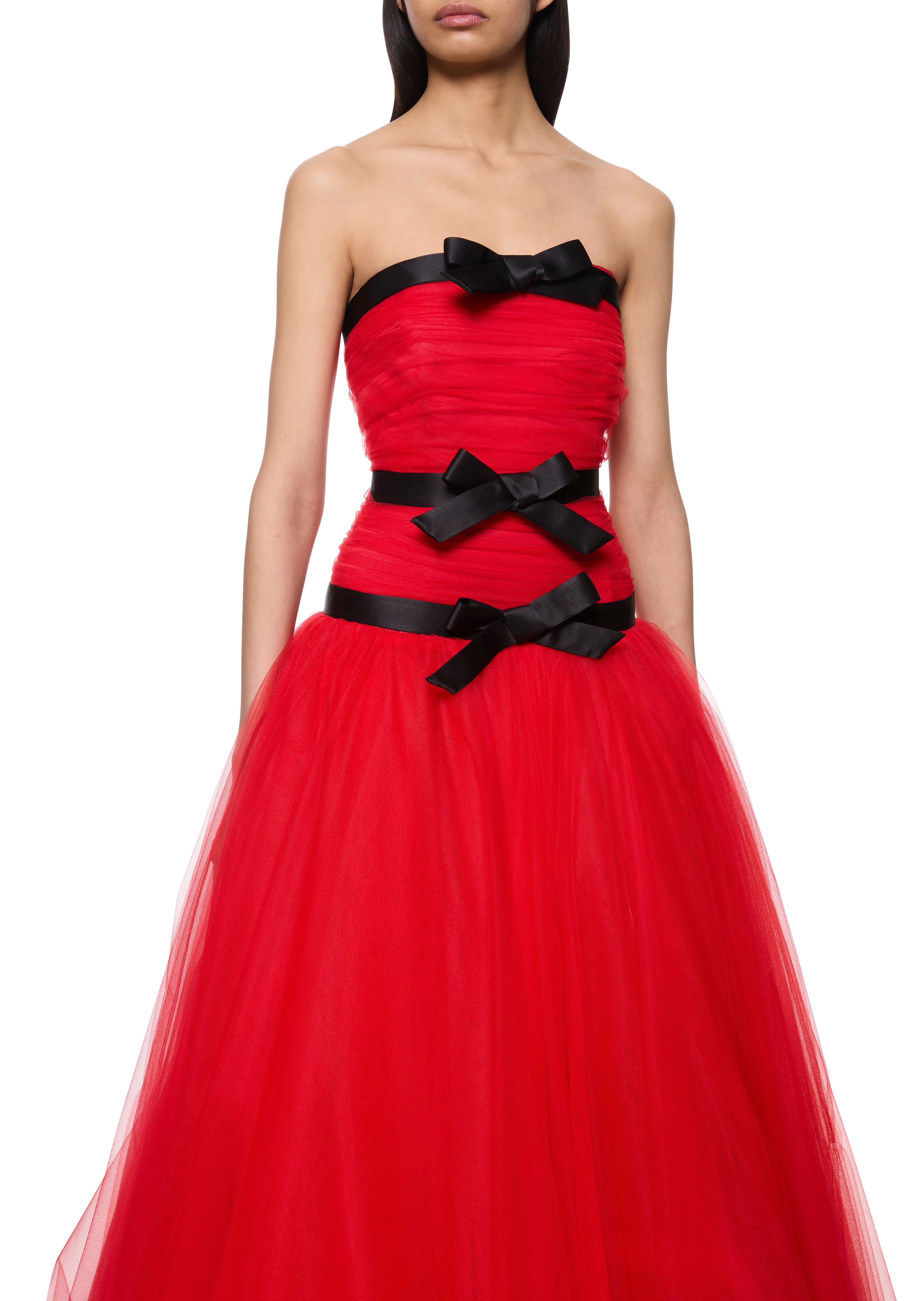 Tulle Red Gown - Image 3