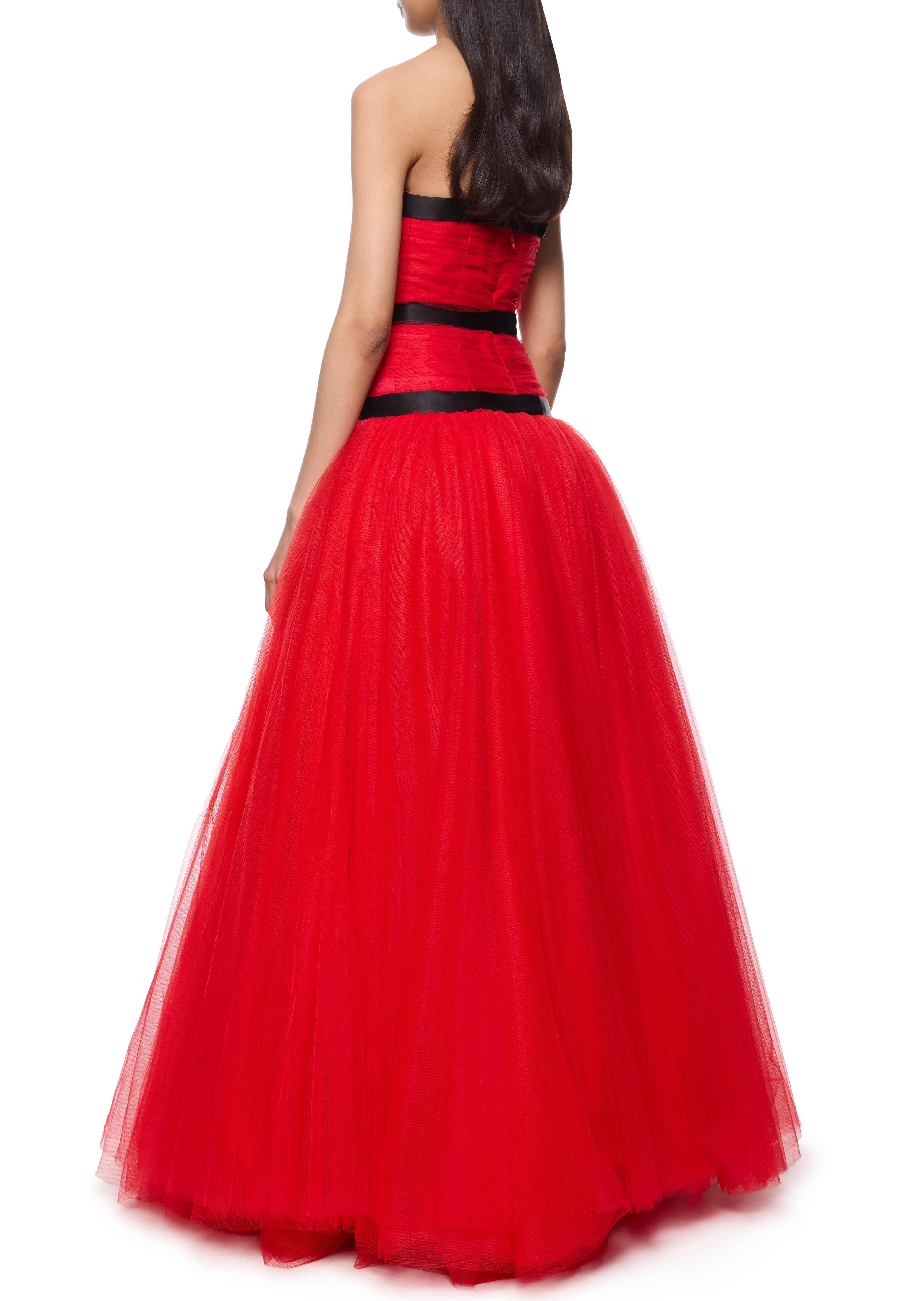 Tulle Red Gown - Image 4