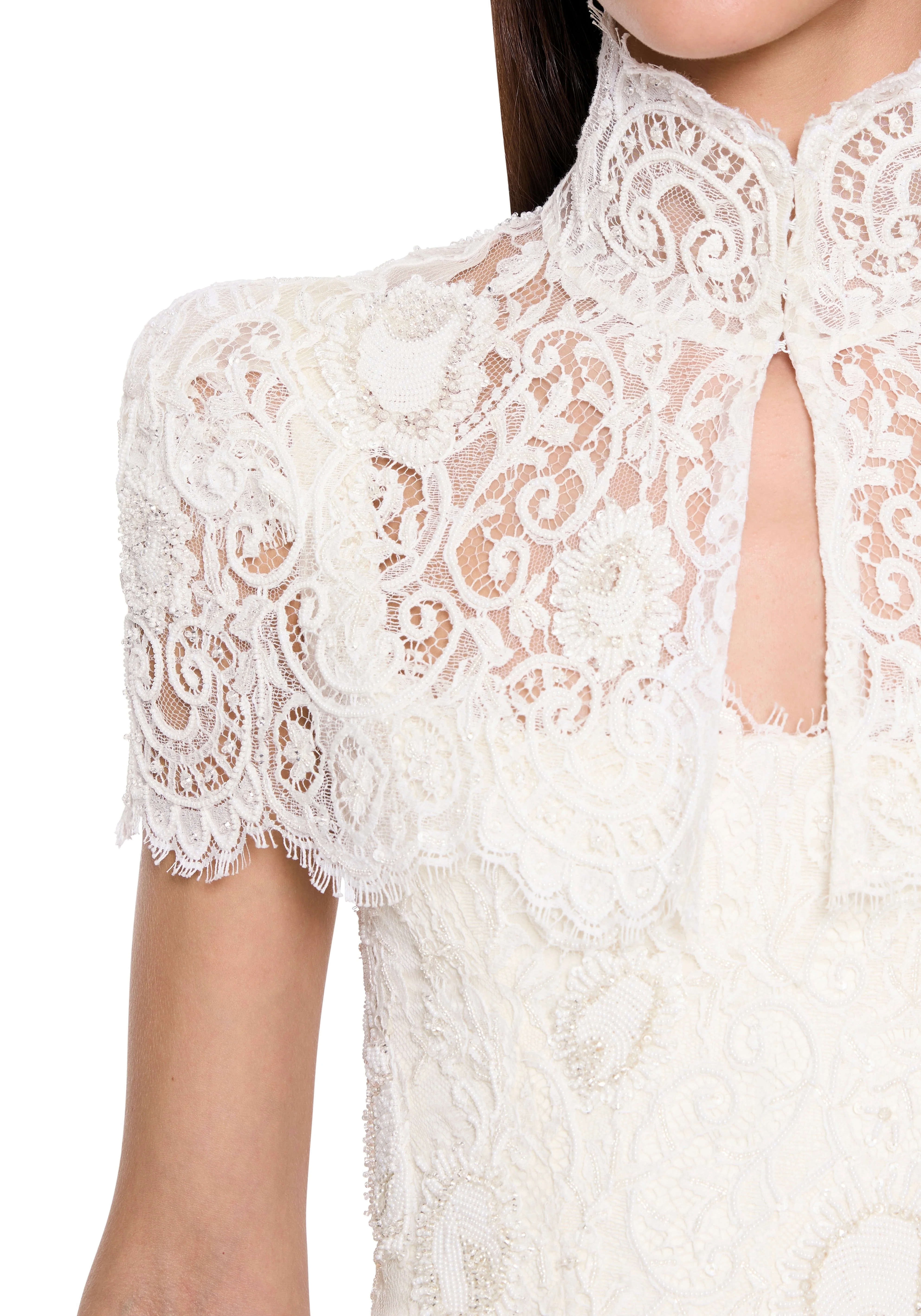 Verona Mini Dress - Ivory - Image 8